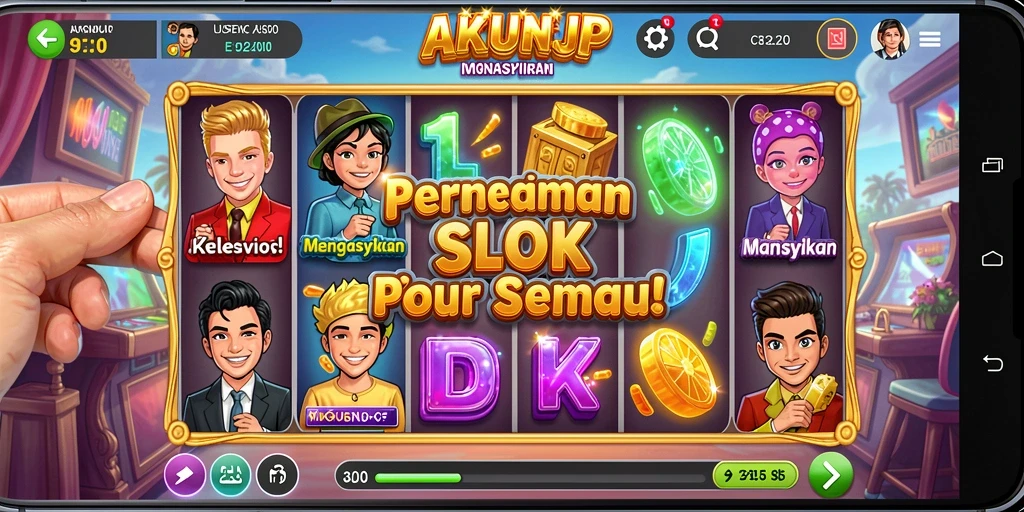 Tampilan grafis menarik dari gameplay Slot AKUNJP.