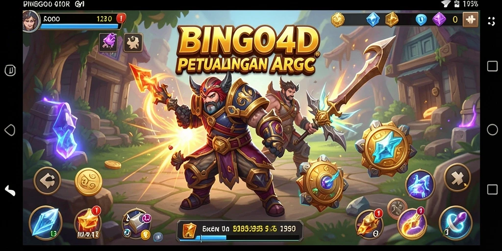 Tampilan menarik dari gameplay ARPG BINGO4D yang seru.