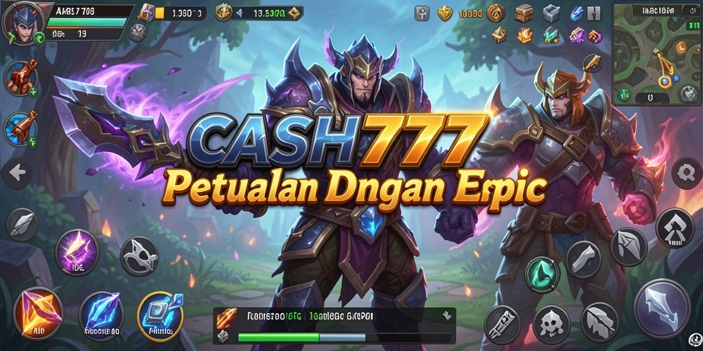 Tampilan gameplay menarik di dunia ARPG CASH777.