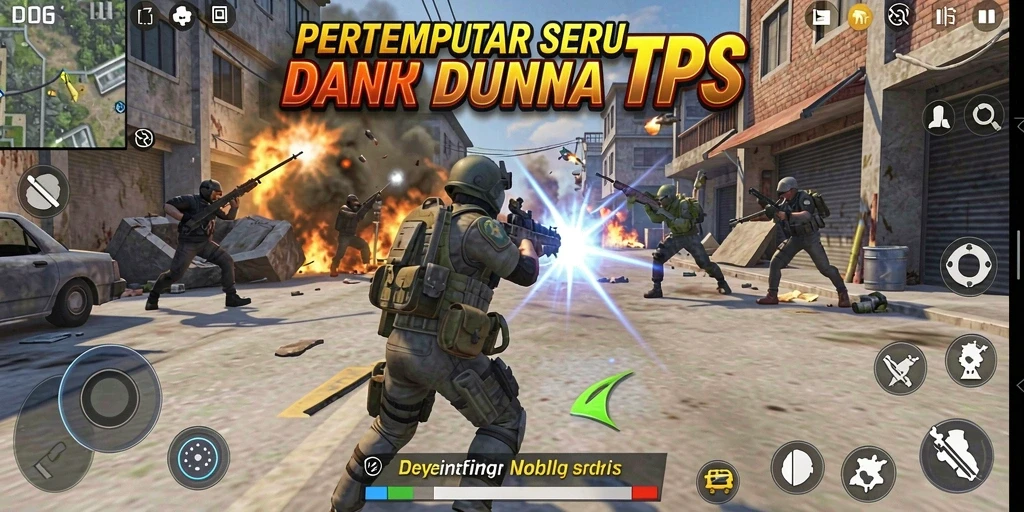 Tampilan gameplay D06 yang menegangkan dengan aksi yang intens.