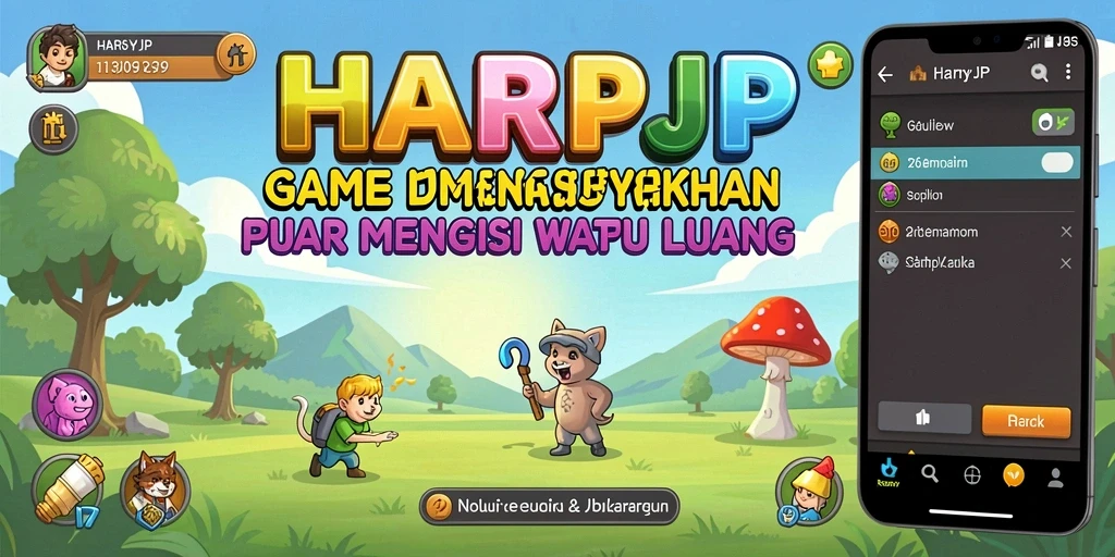 Tangkapan layar gameplay menarik dari HARAPJP dengan elemen Idle.