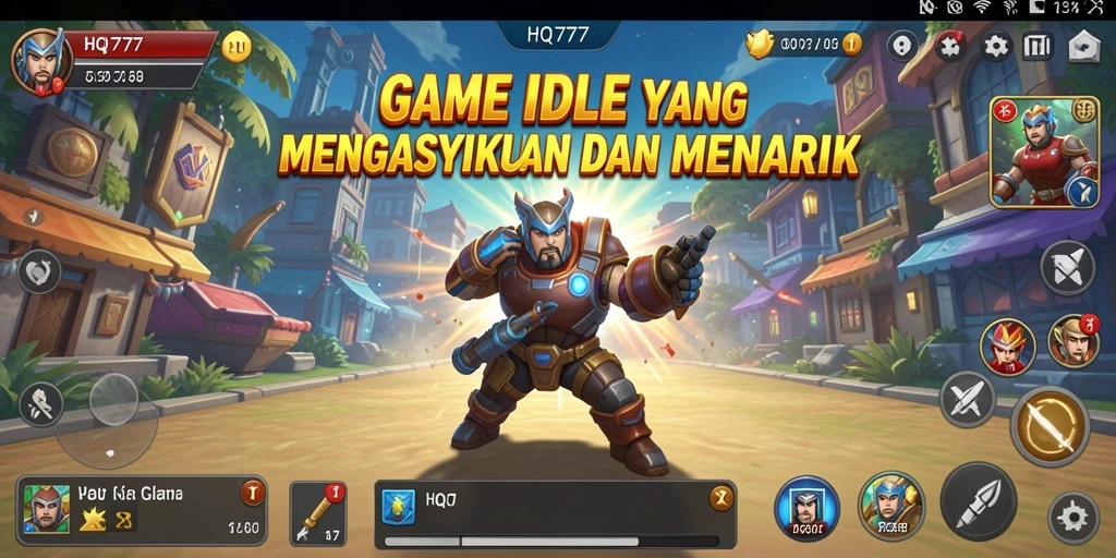 Screenshot gameplay HQ777 menampilkan aksi seru dalam pengelolaan empire.