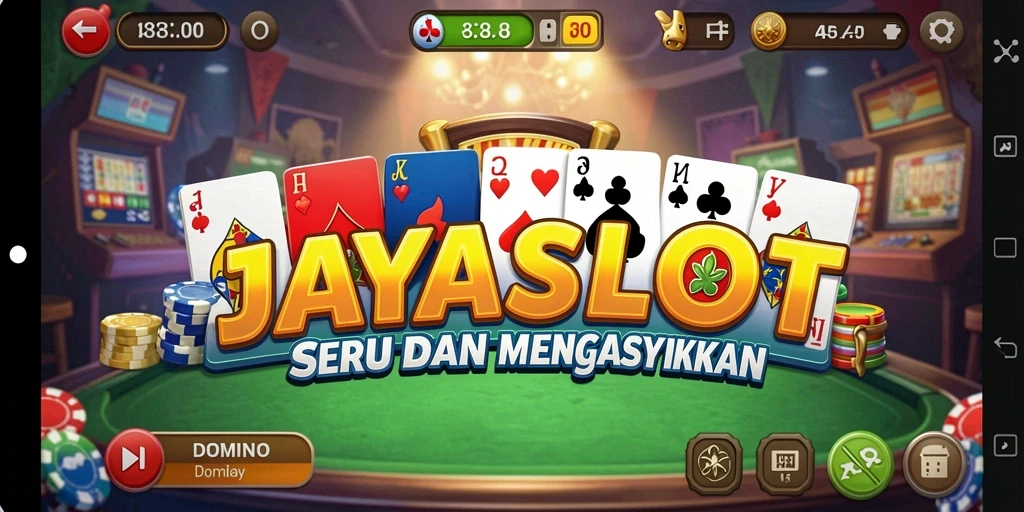 Tampilan gameplay seru dari JAYASLOT saat bermain Domino.