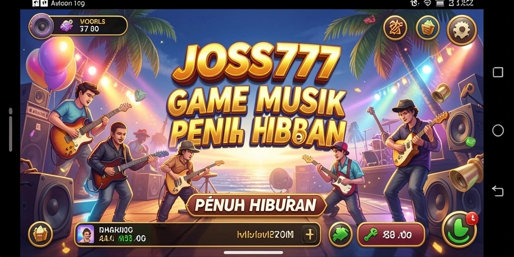 Tampilan gameplay JOSS777 dengan berbagai lagu menarik.