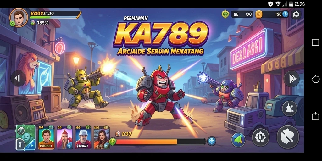 Screenshot KA789 menampilkan aksi seru dengan gameplay Arcade yang mendebarkan.