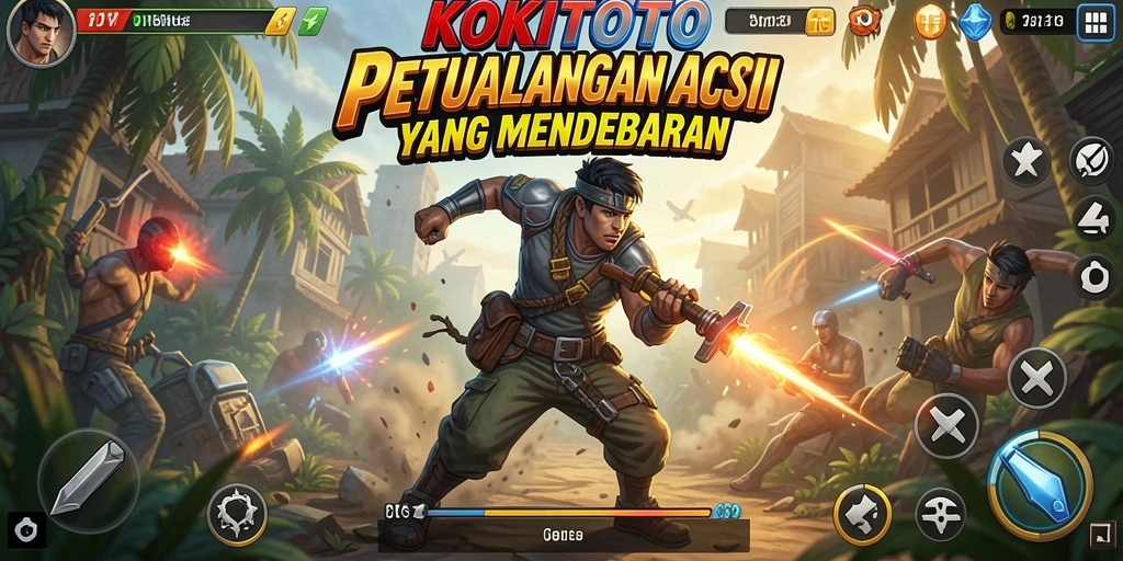 Tampilan gameplay seru KOKITOTO dengan aksi mendebarkan.