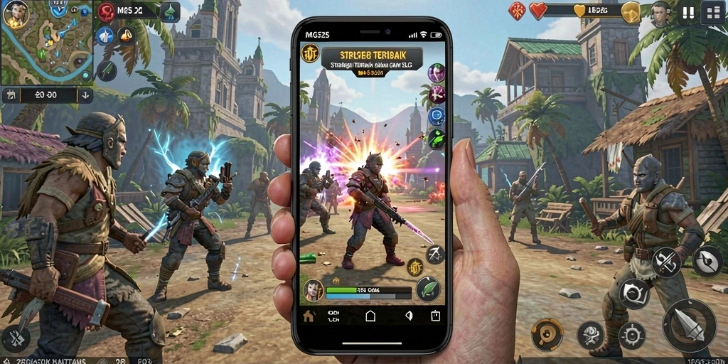 Tangkapan layar gameplay MG525 menampilkan aksi strategi yang mendebarkan.