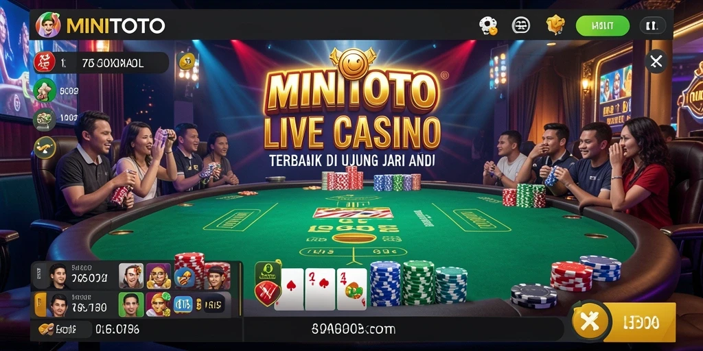 Gameplay Live Casino MINITOTO yang mendebarkan dan interaktif.
