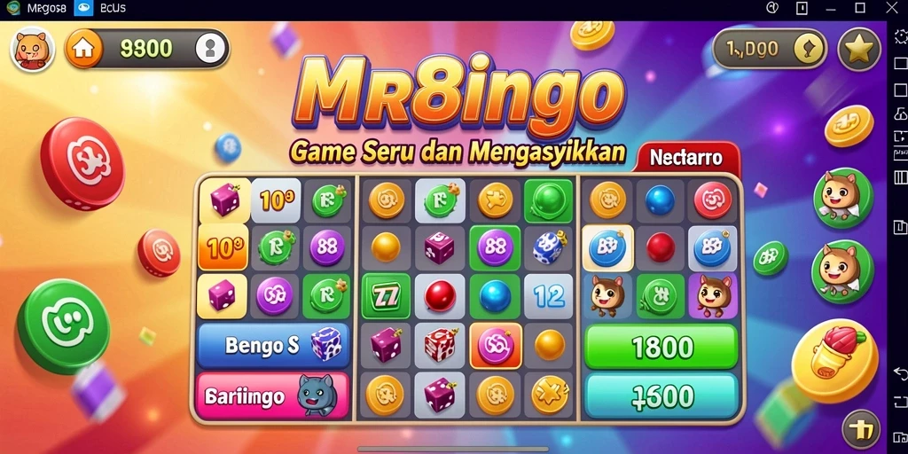 Tampilan menarik gameplay Bingo MR888 yang seru dan interaktif.