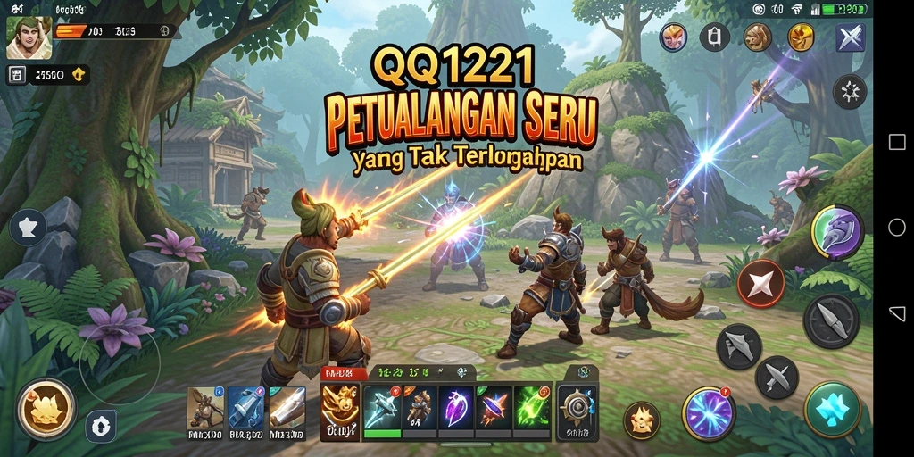 Gameplay menakjubkan dalam QQ1221 yang penuh aksi dan petualangan.