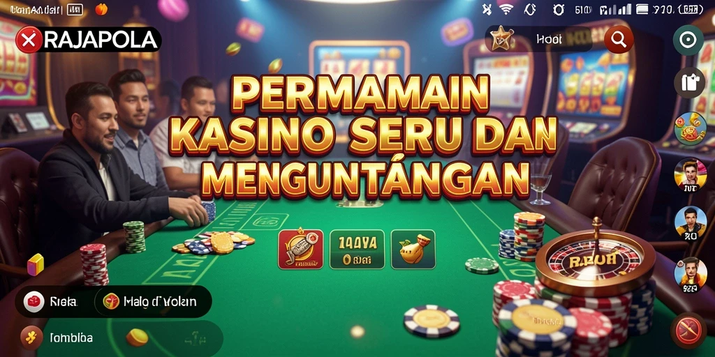Tampilan seru dalam permainan Kasino RAJAPOLA.