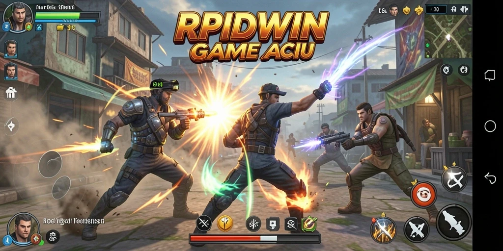 Tampilan aksi seru dalam RPIDWIN dengan efek grafis menakjubkan.