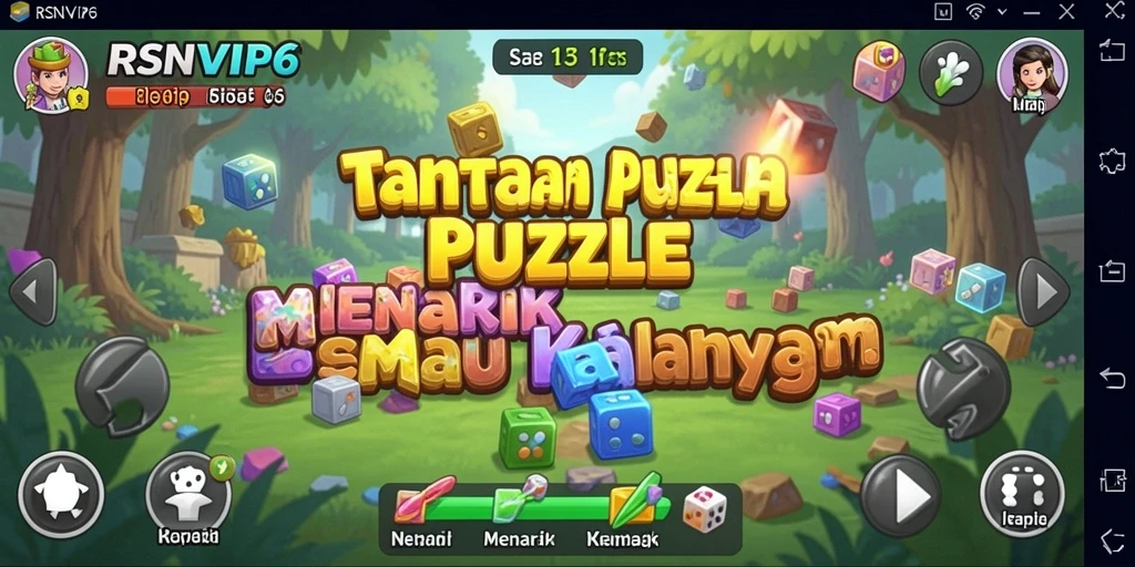 Tampilan screenshot RSNVIP6 menampilkan gameplay Puzzle yang seru dan menantang.