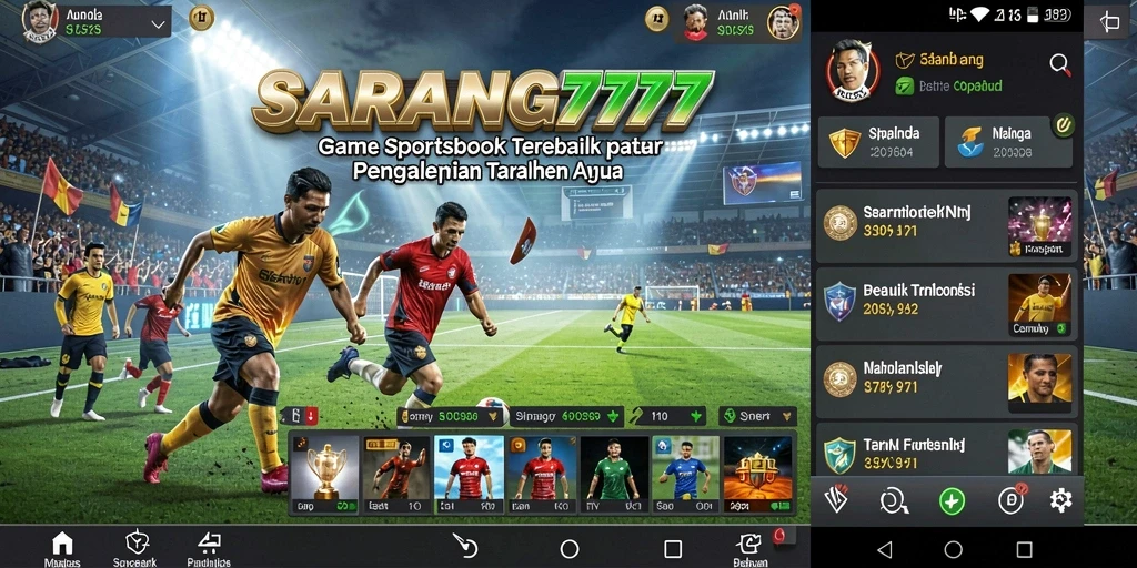 Tampilan menarik dari permainan taruhan di SARANG777.