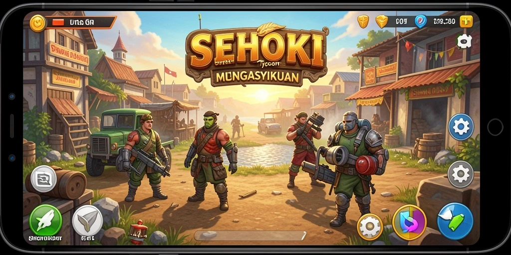 Tangkapan layar gameplay SEHOKI menampilkan simulasi bisnis yang menarik.