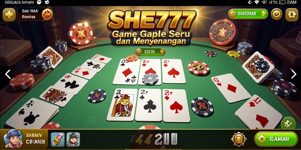 Screenshot menampilkan gameplay seru dan interaktif dalam game Gaple.