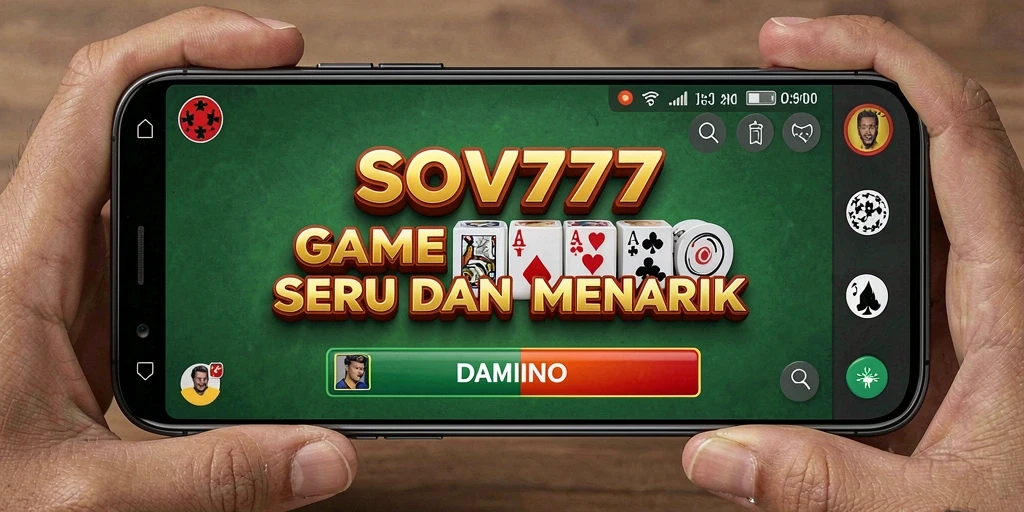 Tampilan screenshot permainan SOV777 yang menampilkan keseruan bermain Domino.