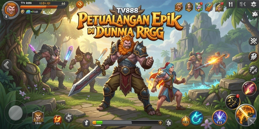 Gameplay RPG yang mendebarkan dalam TV888, penuh aksi dan petualangan.