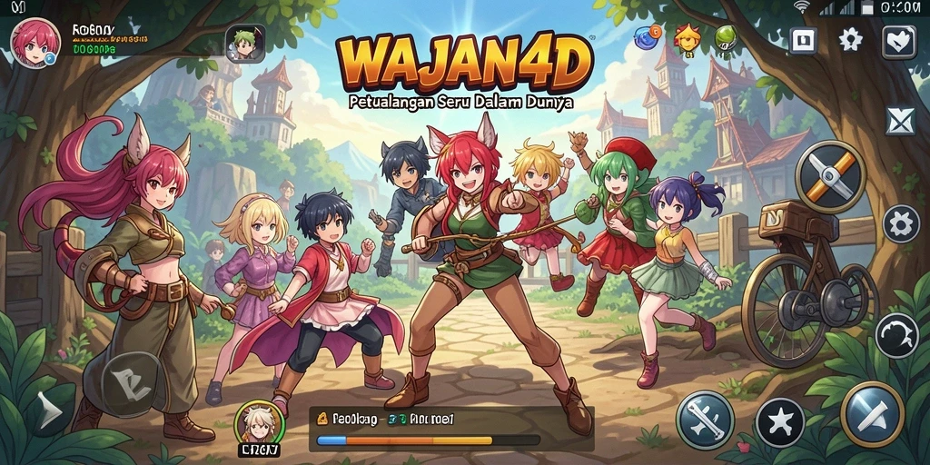 Tampilan grafis memukau dari gameplay WAJAN4D yang seru.