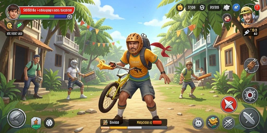 Screenshot gameplay X168 menunjukkan interaksi karakter yang dinamis dan menarik.